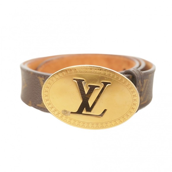 Louis Vuitton Monogram Oval Belt M9842 Brown Men's - Picture 1 of 8
